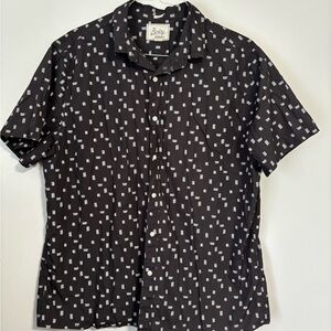 Stylish Black and White Men's Shirt by Bobby
